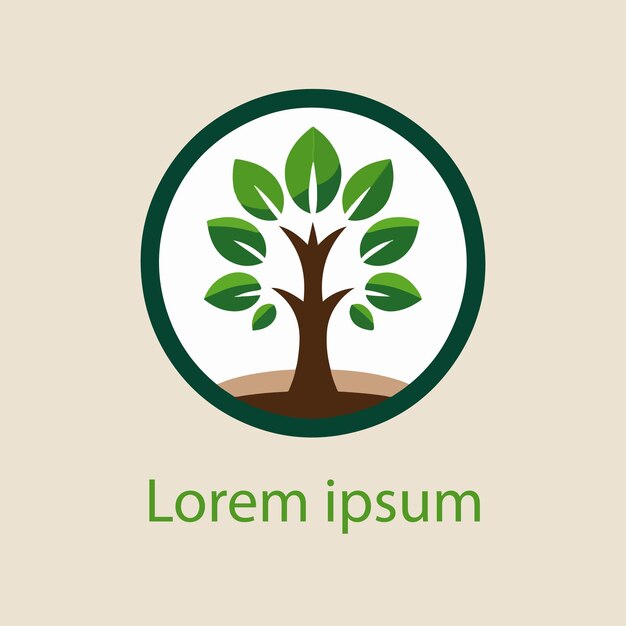 un logotipo para un árbol que está en verde y tiene un árbol en el centro