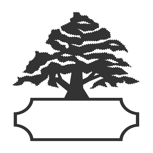 Logotipo de árbol de roble Ilustración de icono Identidad de marca