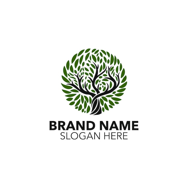 Logotipo del árbol de roble1