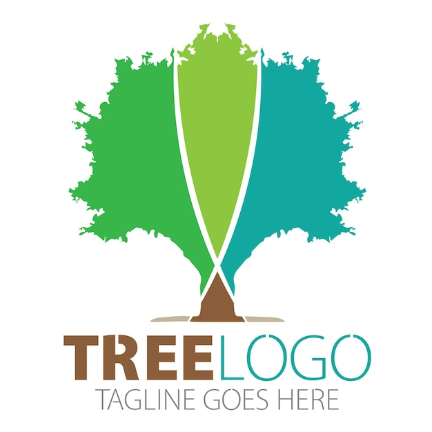 Vector logotipo del árbol