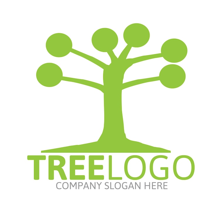 Vector logotipo del árbol