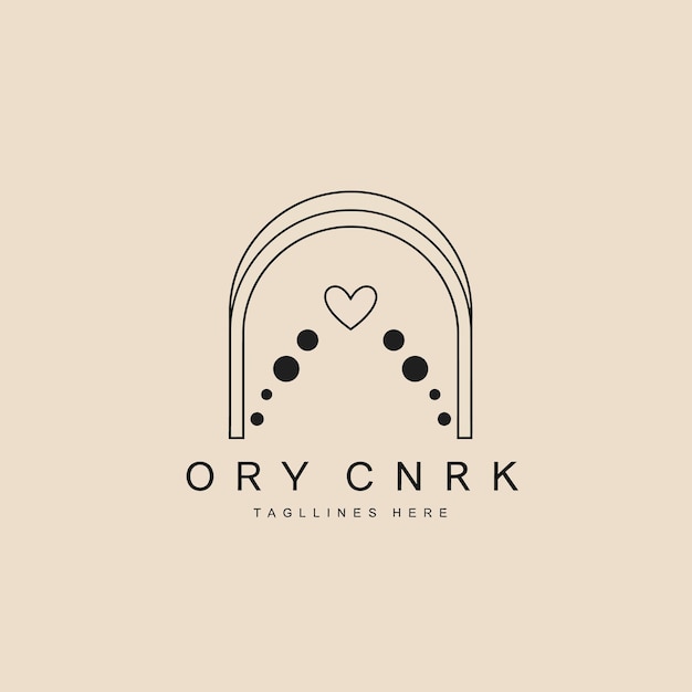 El logotipo del Arco Minimalista de ORYCNRK