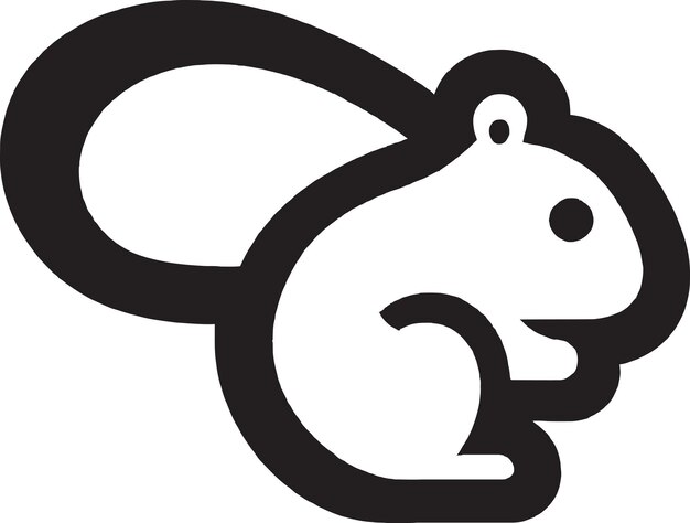 Logotipo de ardilla dinámica para una marca de deportes o fitness
