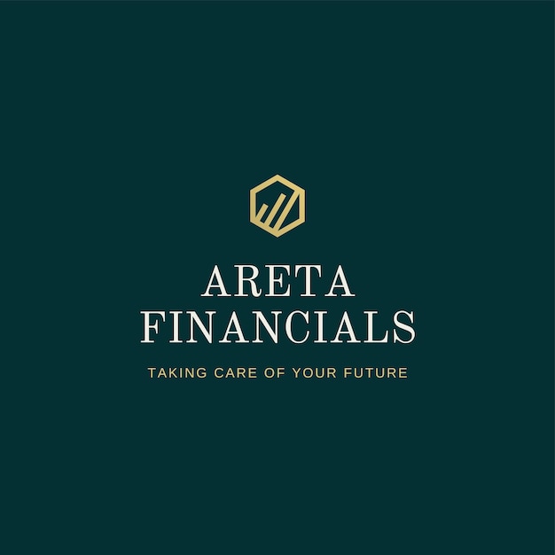 El logotipo de Areta Financials - Cuidando de su futuro