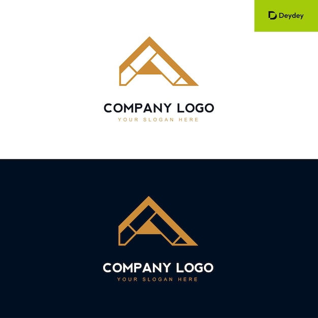 Logotipo del arquitecto de la industria Una letra Logotipo