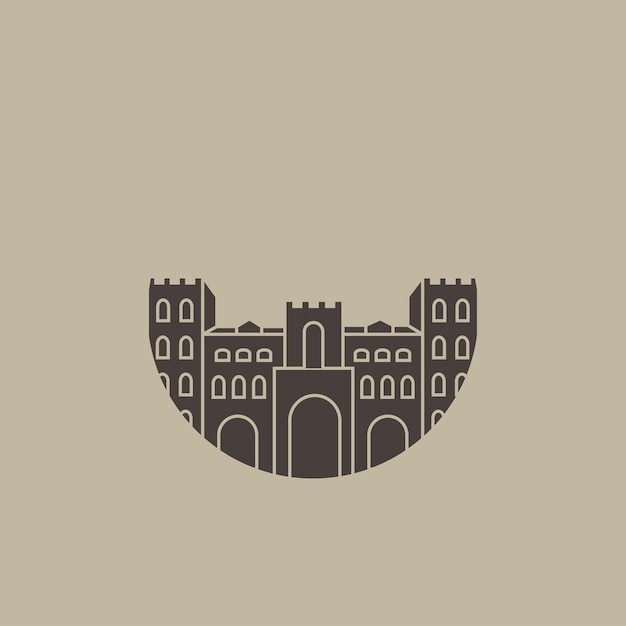 Logotipo de arquitectura de edificio