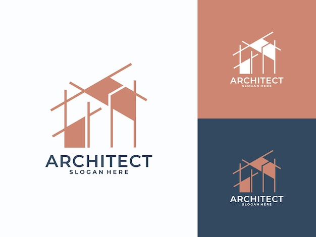 Logotipo de arquitectura moderna, construcción, arquitecto, logotipo de edificio