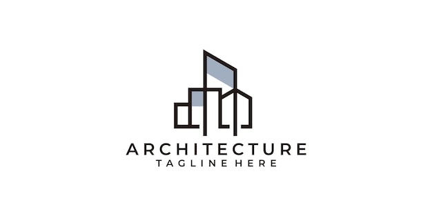 Logotipo de arquitectura moderna