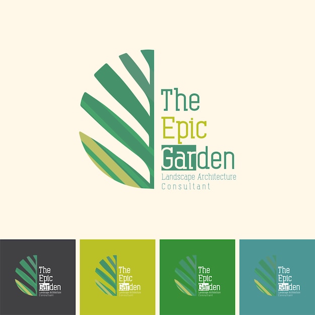 El logotipo de la arquitectura del paisaje