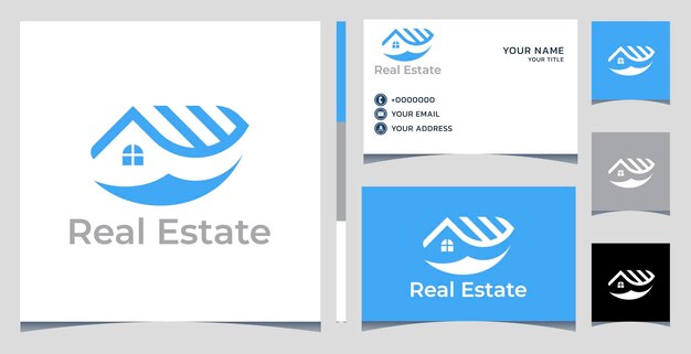 Logotipo de arquitectura único logotipo de bienes raíces logotipo de apartamento diseño de logotipo de casa moderna signo de agente inmobiliario