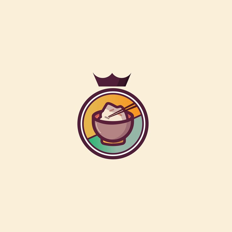 logotipo de arroz rey