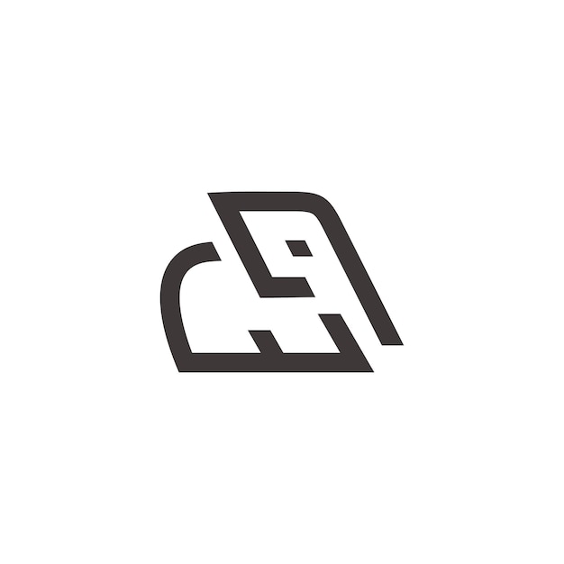 Logotipo de arte de línea de elefante