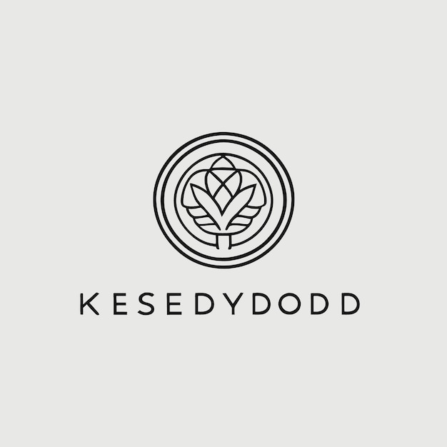 Logotipo para arte de línea de ilustración vectorial KeyRode