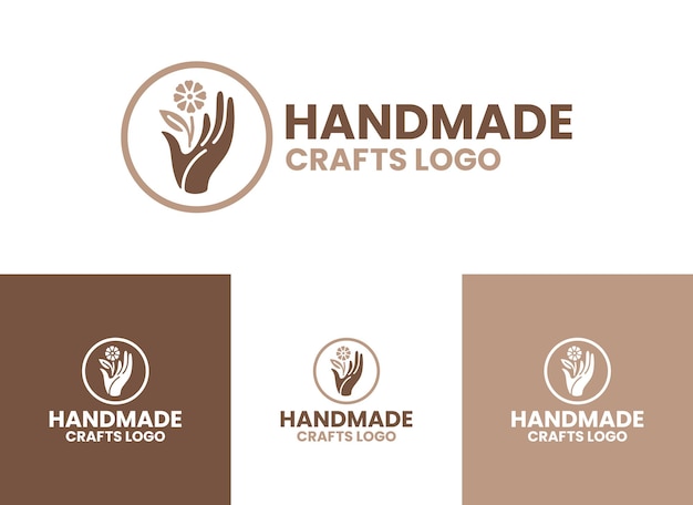 El logotipo de las artesanías hechas a mano