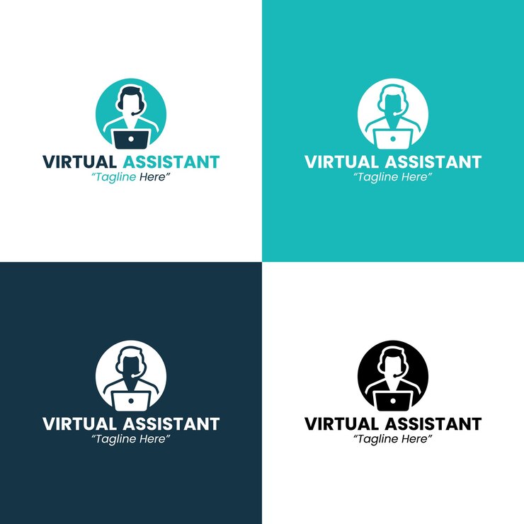 Vector el logotipo del asistente virtual
