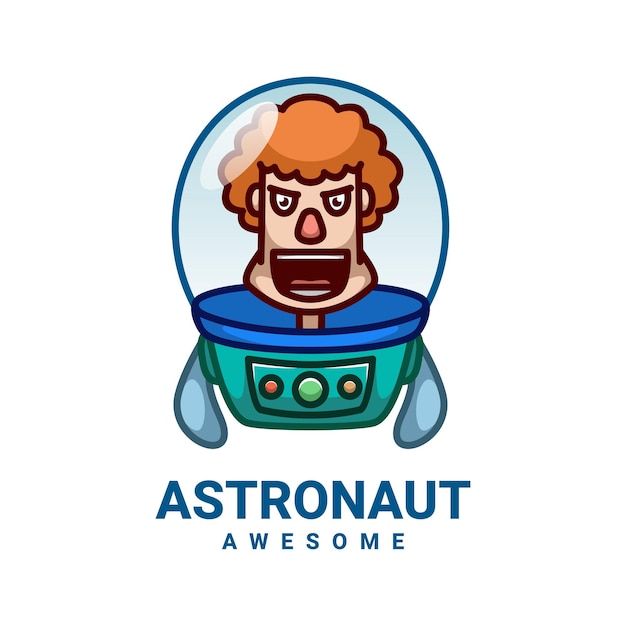 Logotipo de astronauta