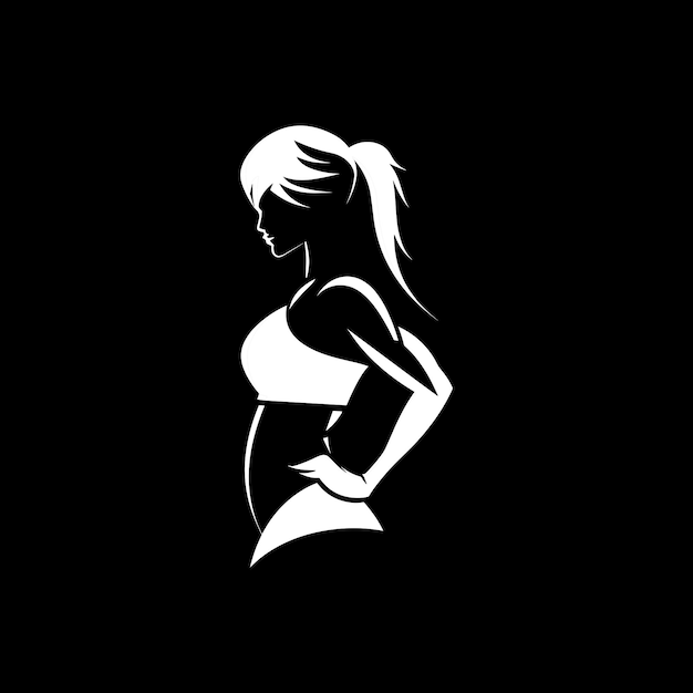 Logotipo audaz y elegante para un gimnasio femenino