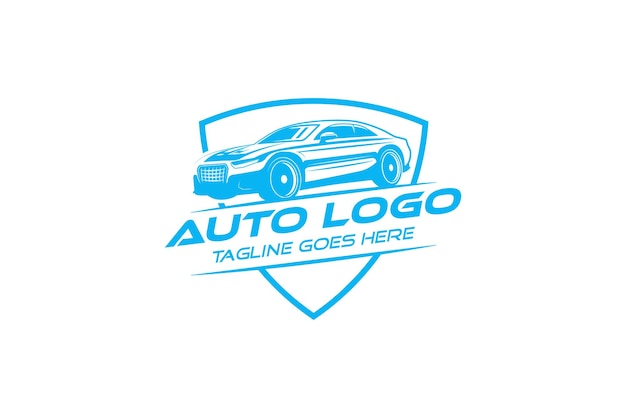Logotipo de auto icono de auto loog logotipo de reparación de tiendas de automóviles