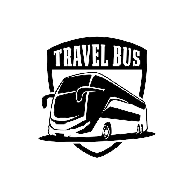 Vector el logotipo del autobús de viaje