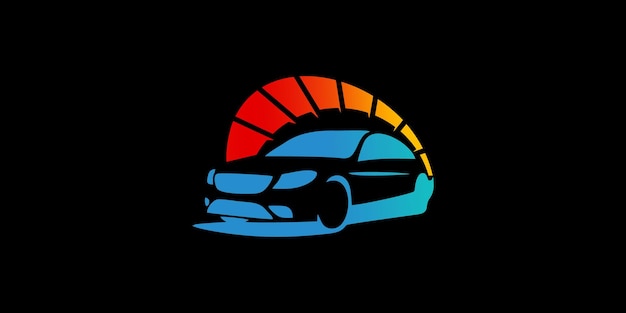 Logotipo de automoción. concesionarios de coches vectoriales, detallando y modificación ilustración del concepto de diseño de logotipo