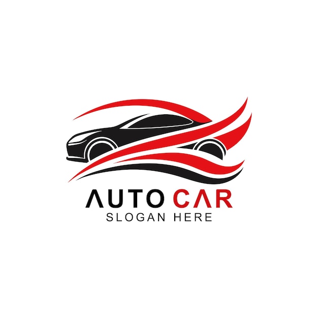 Logotipo de automóvil concepto moderno y sencillo