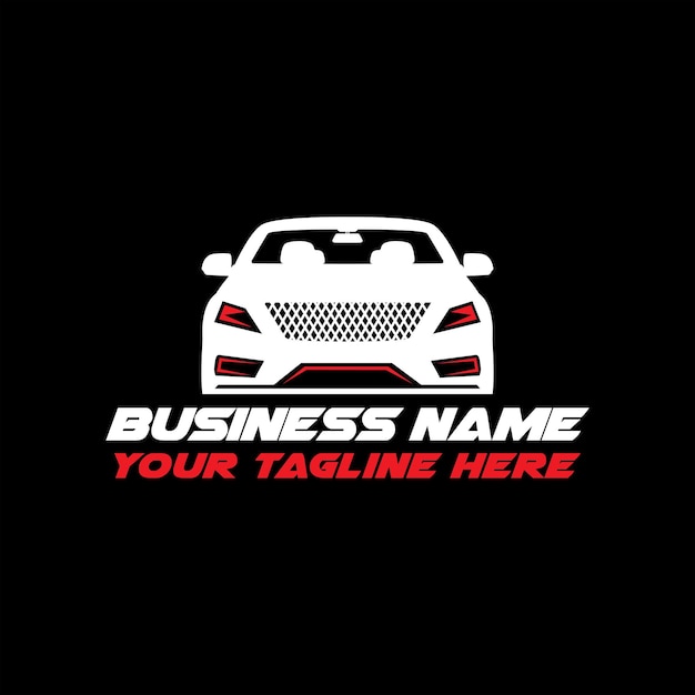 Logotipo del automóvil Concesionario de automóviles Silueta del automóvil Diseño del logotipo del automóvil automotriz Plantilla vectorial
