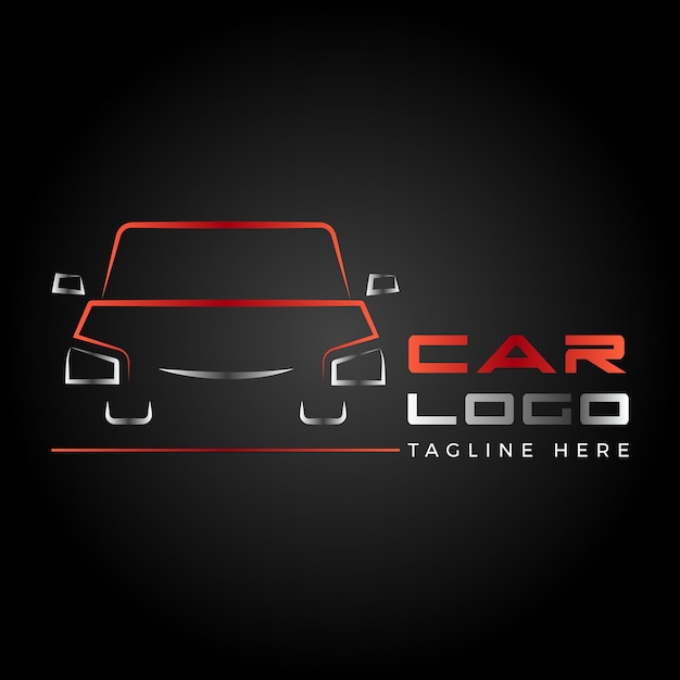 Logotipo de automóvil de contorno moderno para todos los servicios de detalles de automóviles y automóviles DESCARGA GRATUITA DE VECTORES