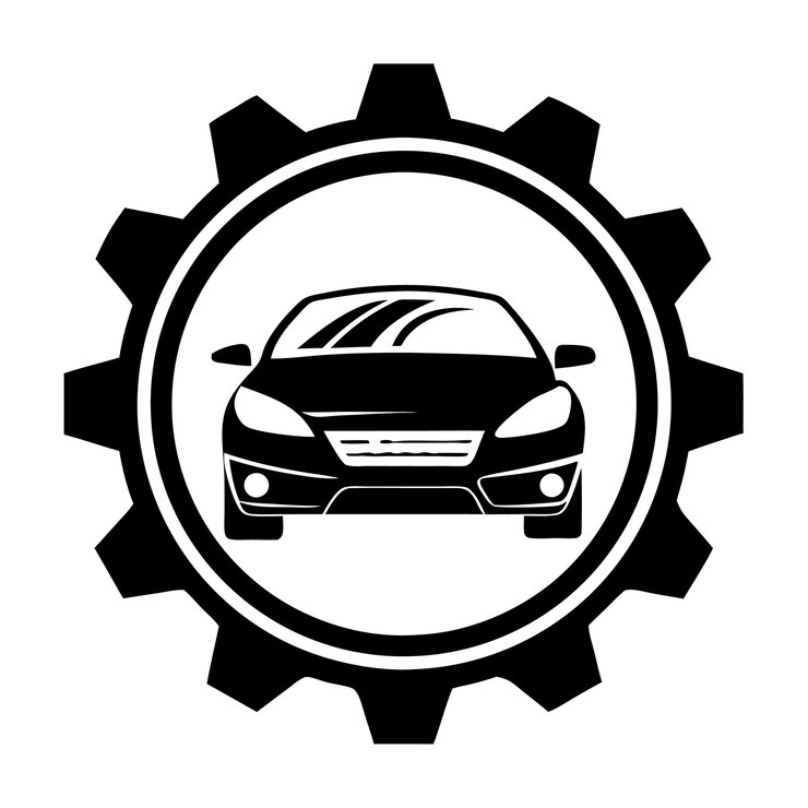 Vector el logotipo del automóvil deportivo minimalista