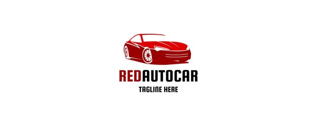 Logotipo de automóvil deportivo moderno Diseño de silueta Emblema vectorial