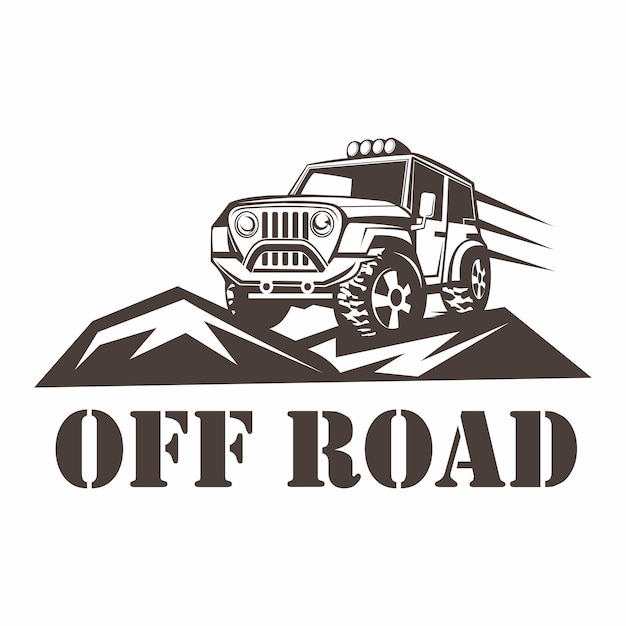 logotipo de automóvil fuera de carretera