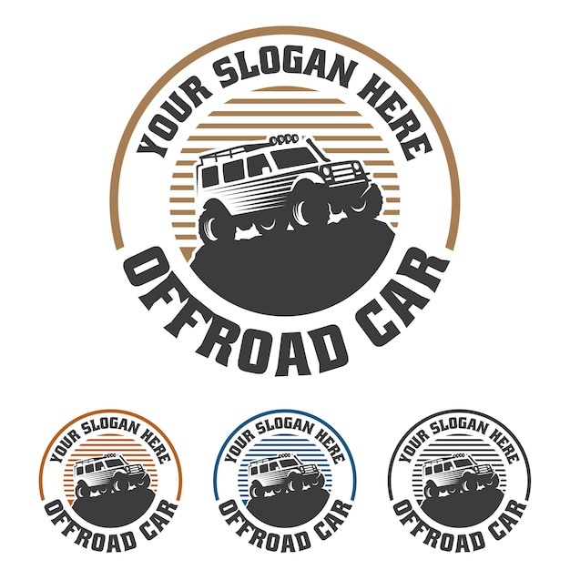 logotipo de automóvil fuera de carretera