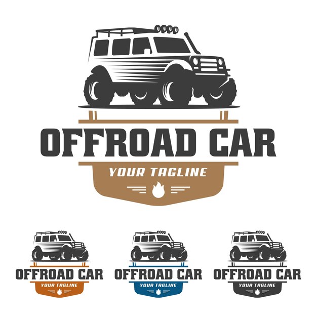 logotipo de automóvil fuera de carretera