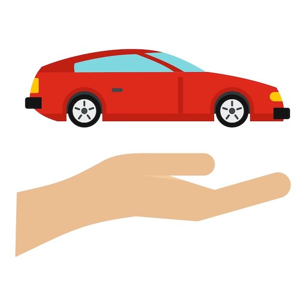 Logotipo del automóvil Ilustración plana del logotipo vectorial del automóvil para la web