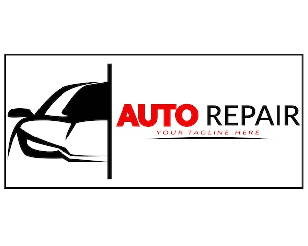 logotipo de automóvil para el negocio de reparación y reparación de automóviles