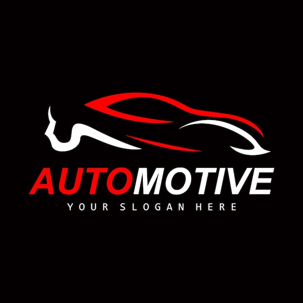 Logotipo de automóvil Reparación de automóviles Reparación de vectores Diseño de marca de garaje Cuidado de automóviles Piezas de repuesto para automóviles