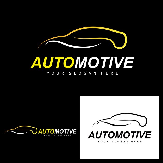 Logotipo de automóvil Reparación de automóviles Reparación de vectores Diseño de marca de garaje Cuidado de automóviles Piezas de repuesto para automóviles