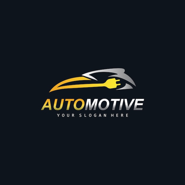 Logotipo de automóvil Reparación de automóviles Reparación de vectores Diseño de marca de garaje Cuidado de automóviles Piezas de repuesto para automóviles