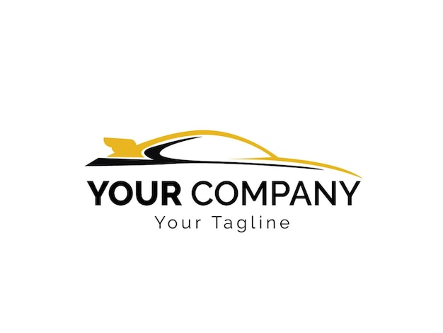 logotipo del automóvilLogotipo de servicio de automóvil degradado