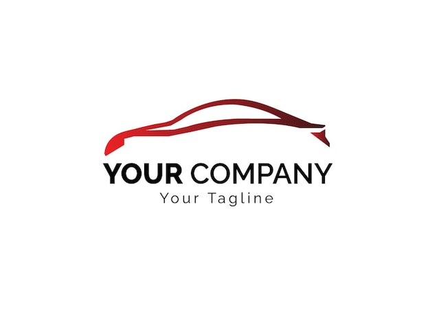 logotipo del automóvilLogotipo de servicio de automóvil degradado