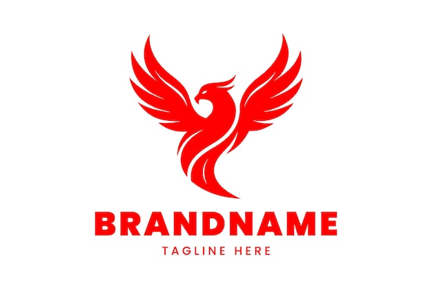 logotipo de ave fénix colorido para una identidad de marca poderosa y dinámica