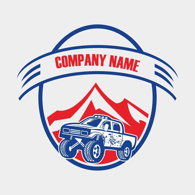 El logotipo de la aventura 4x4 fuera de carretera