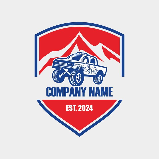 El logotipo de la aventura 4x4 fuera de carretera