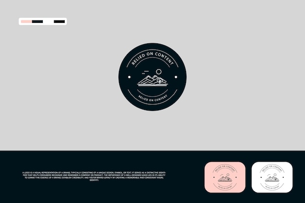 El logotipo de la aventura de montaña al aire libre, el diseño de la ilustración vectorial, el camping, la vida silvestre, el estilo.