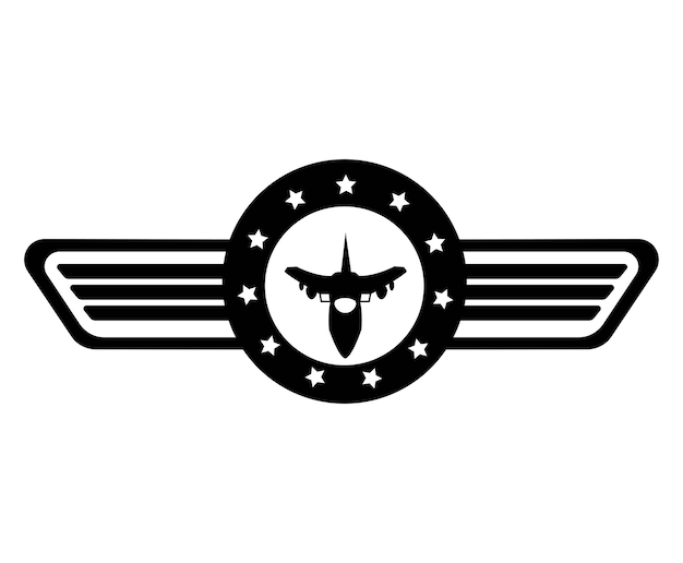 Logotipo de avión de combate web, para marcas de ropa y otros,