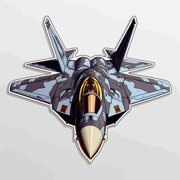 Vector logotipo de avión de combate