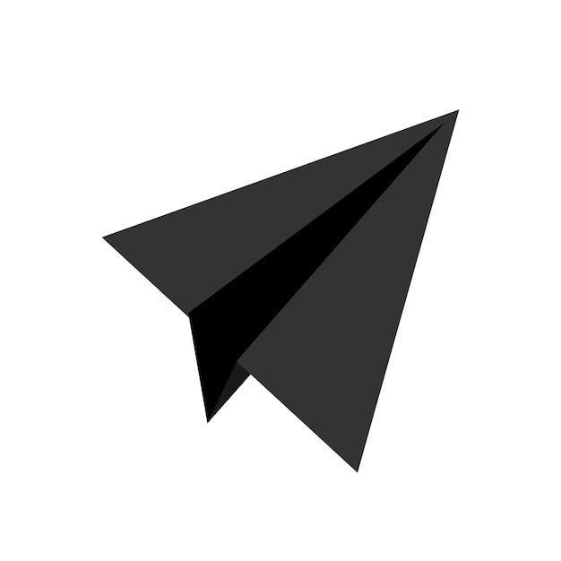 Vector logotipo de avión de papel