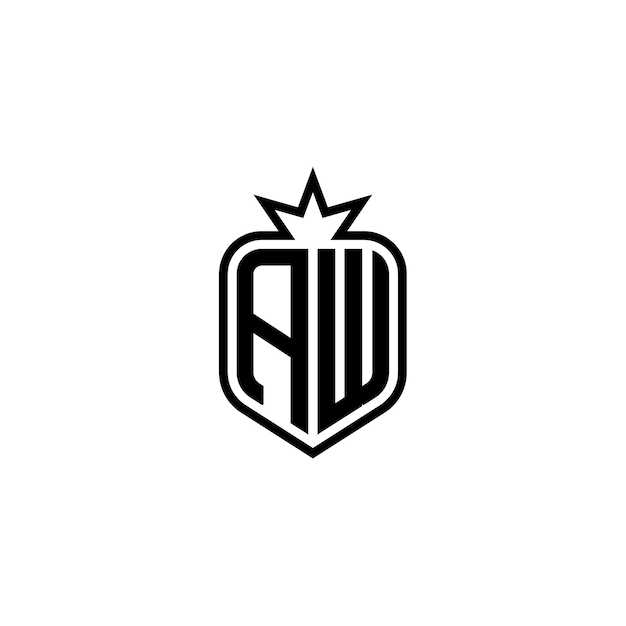El logotipo de AW es un símbolo monocromático, caracteres alfabéticos y un logotipo sencillo.
