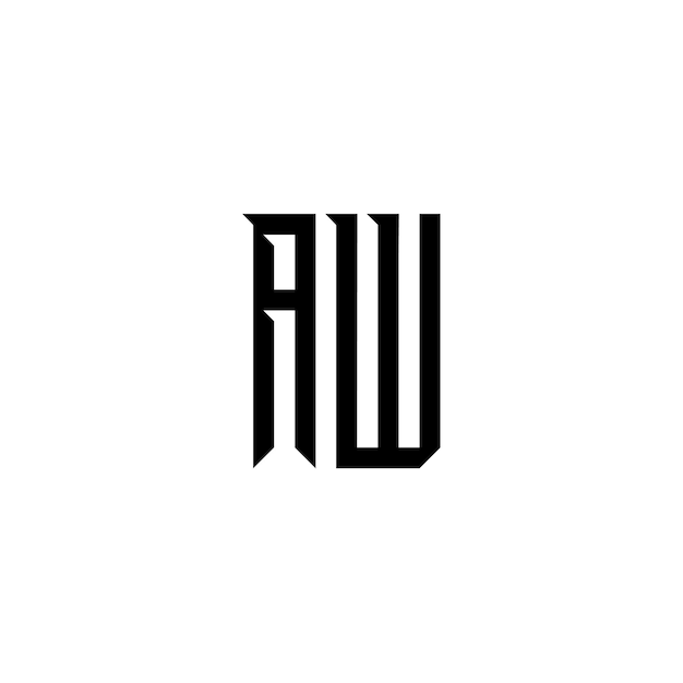 El logotipo de AW es un símbolo monocromático, caracteres alfabéticos y un logotipo sencillo.