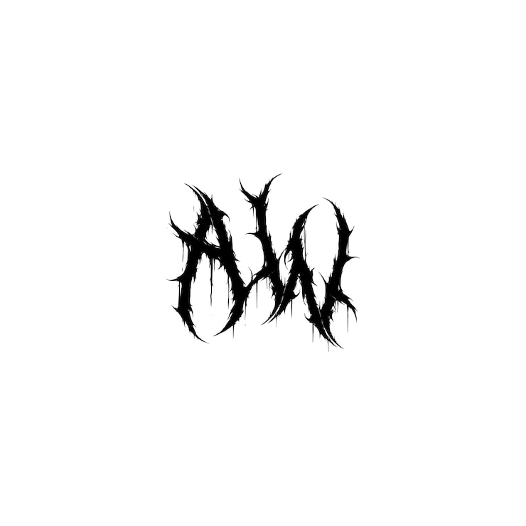 Vector el logotipo de aw es un símbolo monocromático, caracteres alfabéticos y un logotipo sencillo.