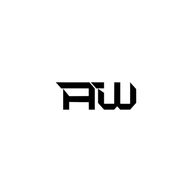 El logotipo de AW es un símbolo monocromático, caracteres alfabéticos y un logotipo sencillo.